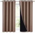 NICETOWN Bedroom Full Blackout Curtain Panels, Super Thick Insulated Window by NICETOWN