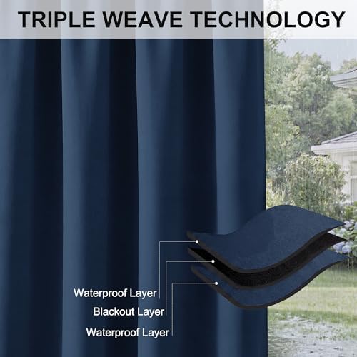 RYB HOME 2 Panels Outdoor Curtains - Image 6