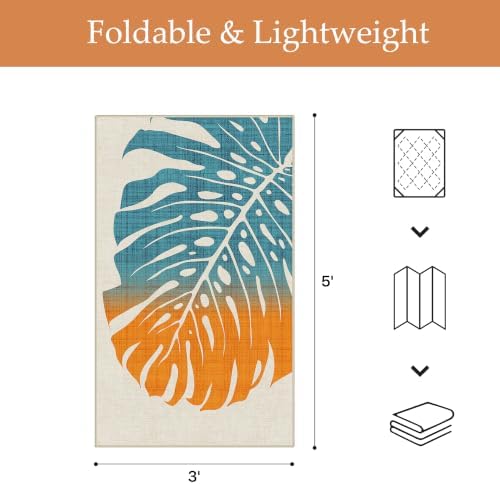 GENIMO 3x5 Outdoor Rug, Washable - Image 2