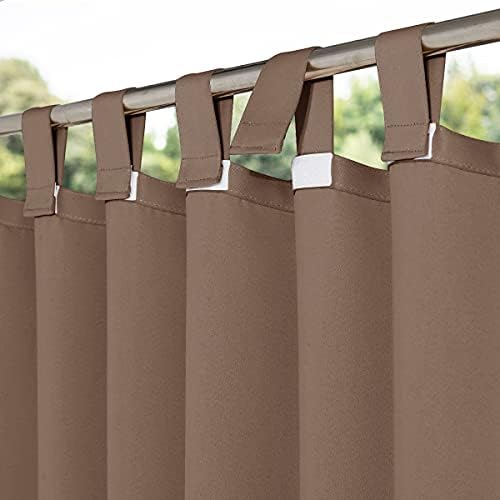 NICETOWN Outdoor Curtain for Patio Waterproof Extra Wide 84" W x 84" L by NICETOWN