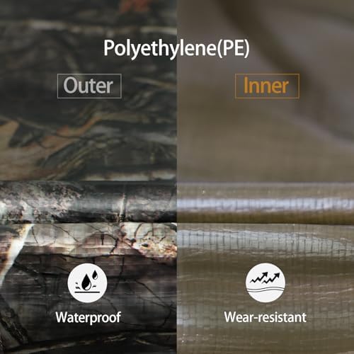 Heavy Duty 9 Mil Tarp Cover Waterproof UV Resistant Tarpaulin Used - Image 2