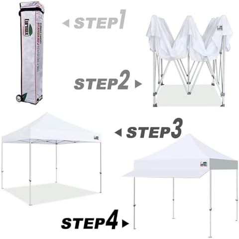 Eurmax USA 10x10 Pop Up Canopy Tent, Commercial Grade Event Tent - Image 6