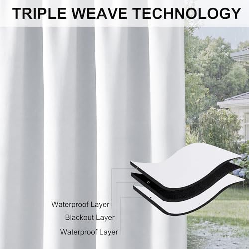 RYB HOME 2 Panels Outdoor Curtains - Image 6