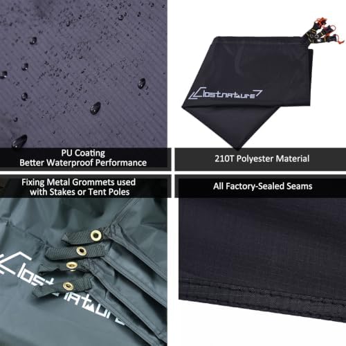 Clostnature Heavy Duty Tent Footprint Floor Saver, Camping Tarp - Image 2