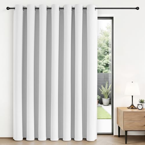 Joydeco Blackout Patio Sliding Door Curtains, Privacy Room Divider Curtains by JOYDECO