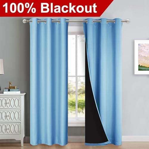 NICETOWN Full Shade Curtain Panels, Pair of Thermal Insulated & Energy - Image 2