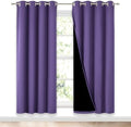 NICETOWN Lilac Purple Full Shade Curtain Panels, Pair of Energy Smart & Noise by NICETOWN