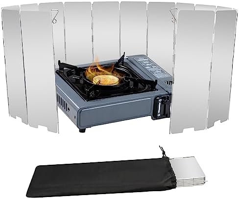 16 Plates Aluminum Stove Windshield by LFSEMINI