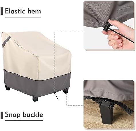 Waterproof Patio Chair Cover 2 Pack, 31.5"W x 33.5"D x 36"H - Image 4