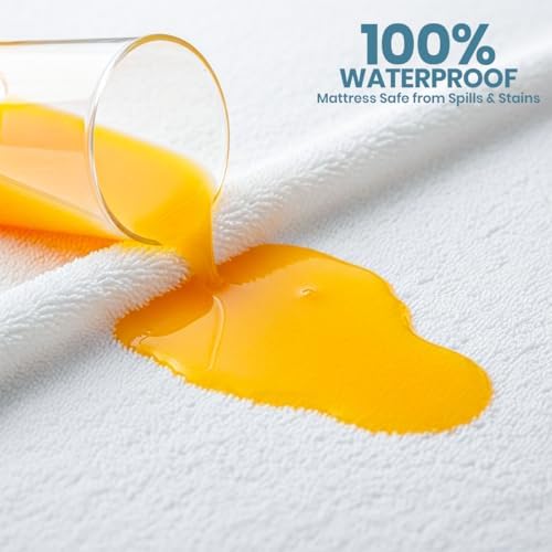 Waterproof Queen Size Mattress Protector 14 Pack fits Upto 17" Deep Pocket - Image 3