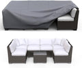 Waterproof Outdoor Patio Furniture Covers 102"L×74"W×28"H Grey by Brosyda