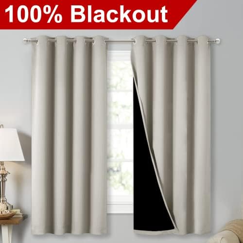 NICETOWN Natural Blackout Curtains - Image 2