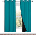 NICETOWN Full Shade Curtain Panels, Peacock Teal, Pair of Thermal Insulated & by NICETOWN