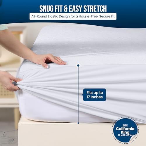 California King Mattress Protector 2 Pack fits upto 17" deep Mattresses - Image 3