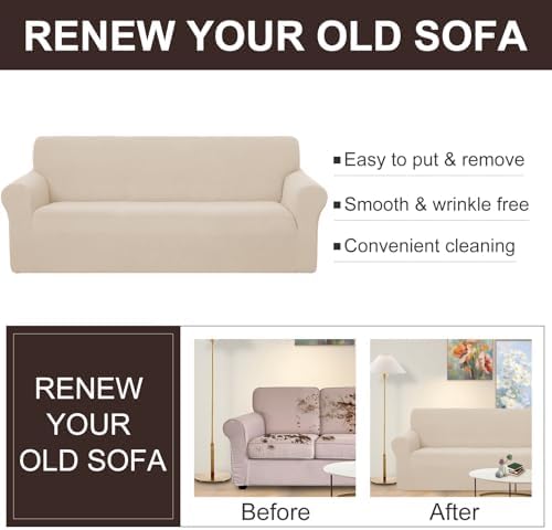 U-NICE HOME Oversized Stretch Couch Cover Slipcover - Image 5