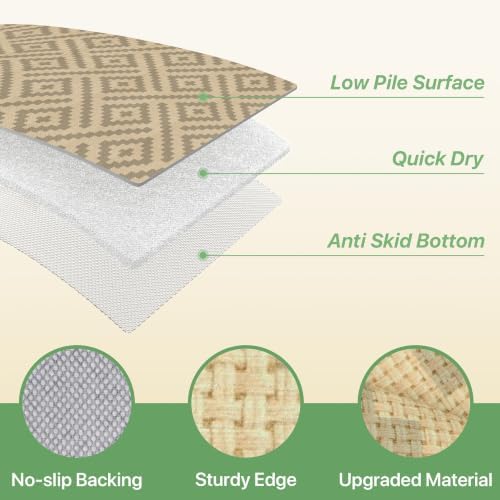 GENIMO Outdoor Rug, Waterproof Plastic Rugs - Image 7