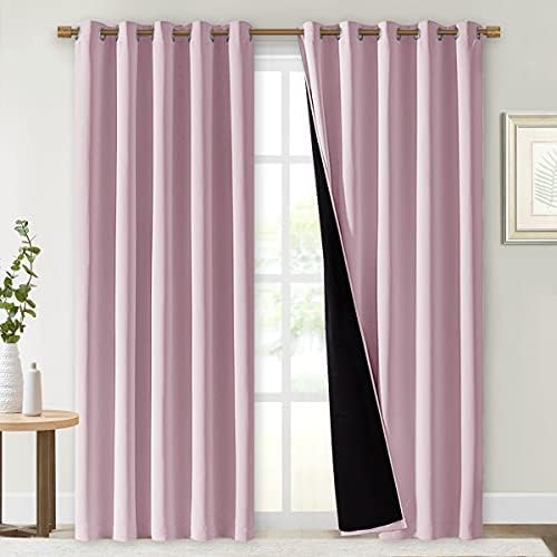 NICETOWN 100% Blackout Window Curtain Panels, Heat and Cold Blocking Drapes by NICETOWN