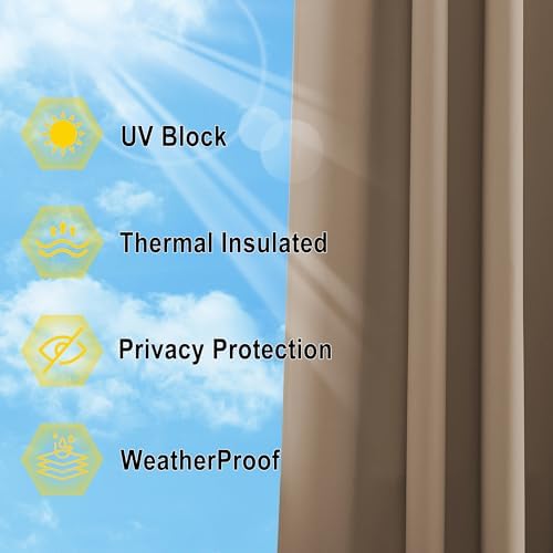 NICETOWN Windproof Outdoor Curtains - Image 5