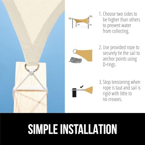 GORILLA GRIP Heavy Duty Sun Shade Sail - Image 6
