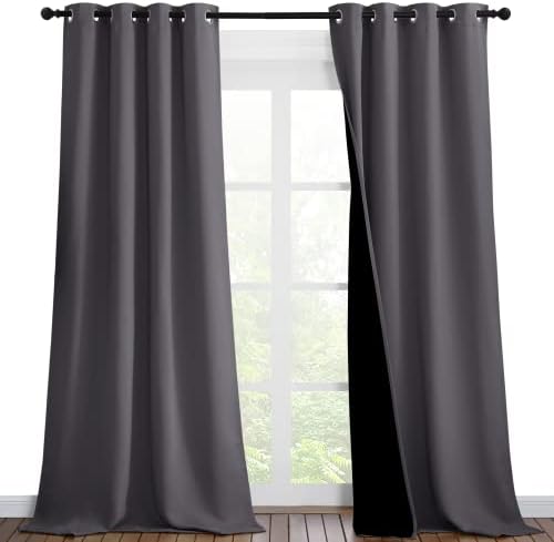 NICETOWN Grey Blackout Curtains by NICETOWN