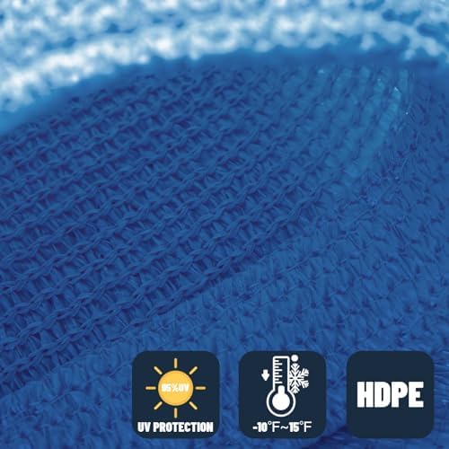 SUNNY GUARD 10' x 13' Rectangle Shade Sail 95% UV Block Outdoor Canopy - Image 4