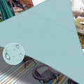 LOVE STORY Custom Size 14' x 16' x 21.3' Waterproof Sun Shade Sail Sky Blue by LOVESTORY