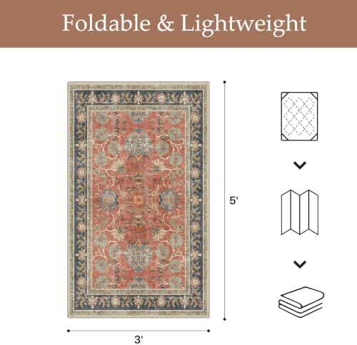 GENIMO Indoor & Outdoor Area Rug 3'x5', Waterproof, Non-Shedding, Easy Cleaning - Image 2
