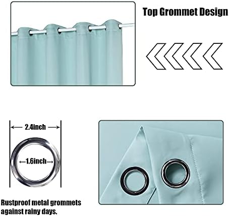 BONZER Waterproof Outdoor Patio Curtains Thermal Insulated - Image 4