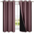 NICETOWN 100% Blackout Short Curtains by NICETOWN