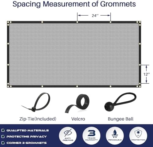 Windscreen4less 4' x 260' Privacy Fence Screen Heavy Duty Windscreen Fencing - Image 7