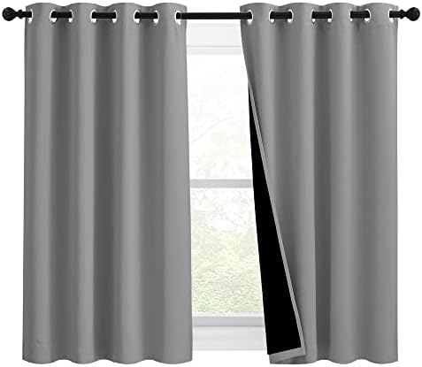 NICETOWN Noise and Lights Block Out Curtains, Thermal Insulated 100% Blackout by NICETOWN