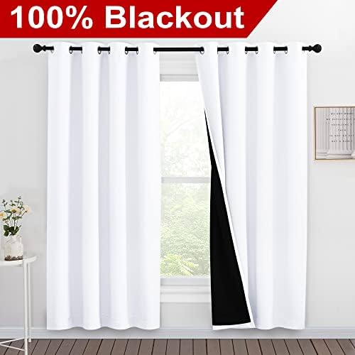NICETOWN 100% Blackout Window Curtain Panels, Full Light Blocking Drapes - Image 2
