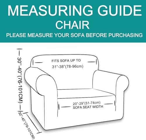 U-NICE HOME Stretch Recliner Chair Cover Armchair Slipcover - Image 6