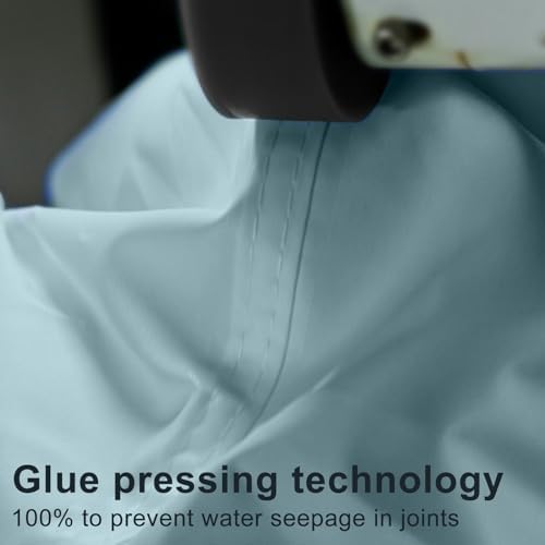 LOVE STORY Custom Size 8' x 8' x 8' Waterproof Sun Shade Sail, Sky Blue - Image 4