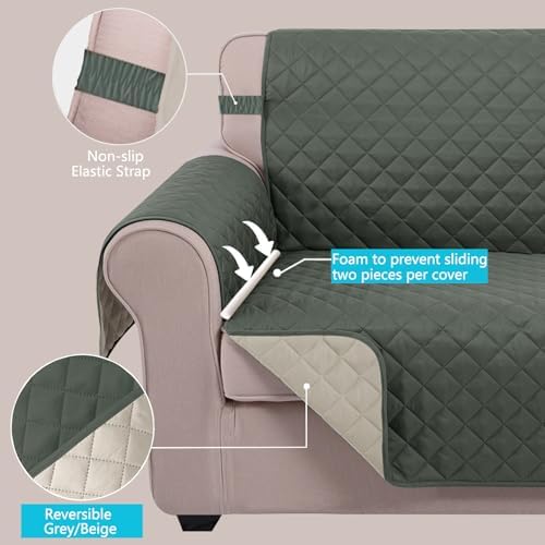 U-NICE HOME Reversible Sofa Cover Couch Cover - Image 3