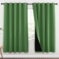 NICETOWN Full Shade Curtain Panels, 70 x 72 inch, Forest Green, Pair of Energy by NICETOWN