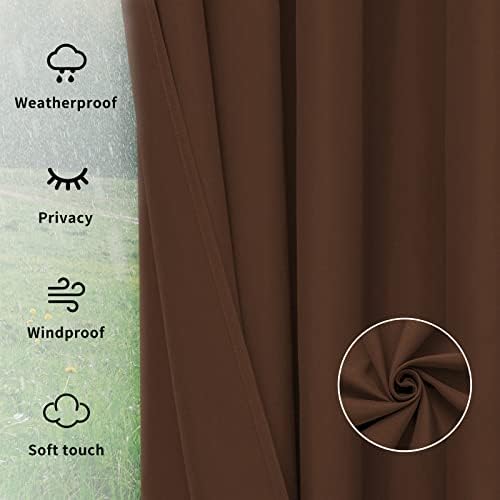 Easy-Going Outdoor Curtains for Patio 1 Panel, 54x96 inch - Image 6