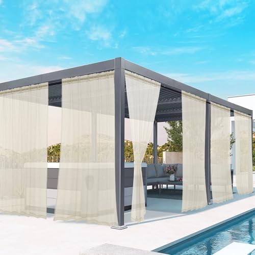 youleyar Outdoor Sheer Curtains by Youleyar
