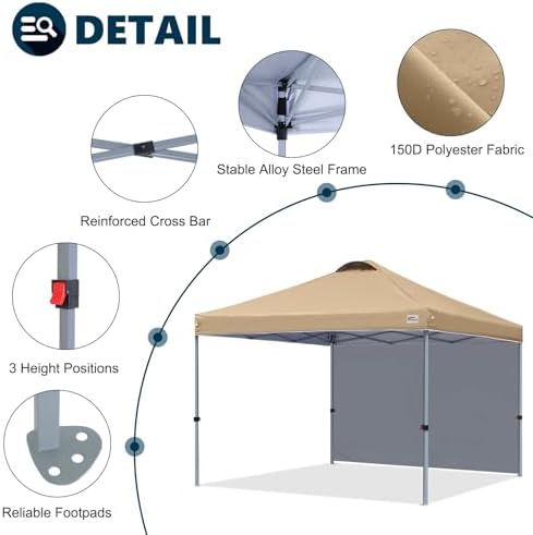 MASTERCANOPY 10x10 Durable Pop Up Canopy Tent - Image 3