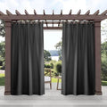 Exclusive Home Cabana Solid Indoor/Outdoor Light Filtering Hook-and-Loop Tab by HOMEDynamix