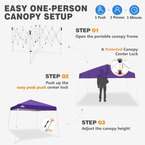 EAGLE PEAK 10x10 Slant Leg Pop Up Canopy Tent - Image 6