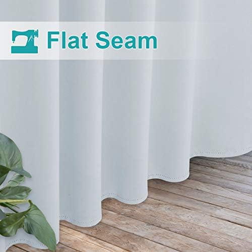 NICETOWN Patio Curtain Outdoor Waterproof W52 x L120, Detachable Sticky Tab Top - Image 4