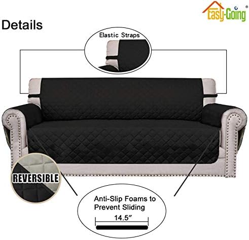 Easy-Going Reversible Couch Cover, 2 Cushion Sofa - Image 3
