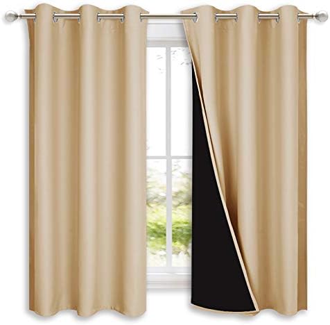 NICETOWN Biscotti Beige Blackout Curtains by NICETOWN