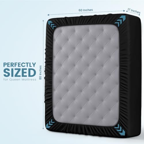 Waterproof Queen Size Mattress Protector fits Upto 17" Deep Pocket - Image 4