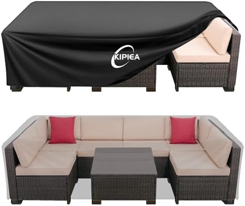 Kipiea Outdoor Furniture Covers Waterproof, 420D Heavy-Duty Patio Furniture Set by Kipiea