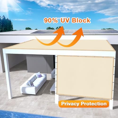 Artpuch Outdoor Pergola Shade Cover 9' X 15' Sun Shade Cloth - Image 3