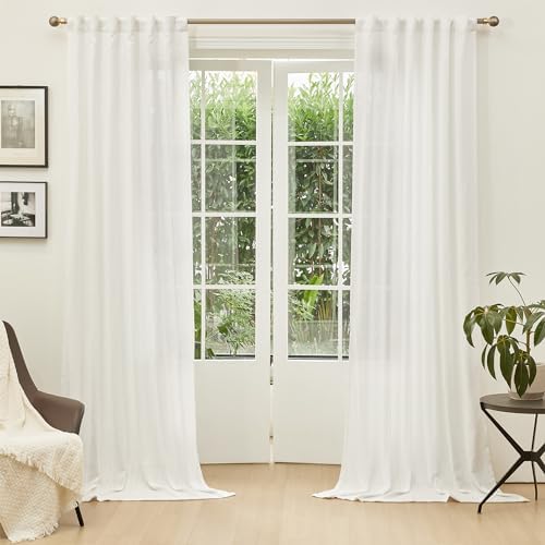 MYSKY HOME Extra Long Curtains for Living Room, Soft Cotton and polyester - Image 2