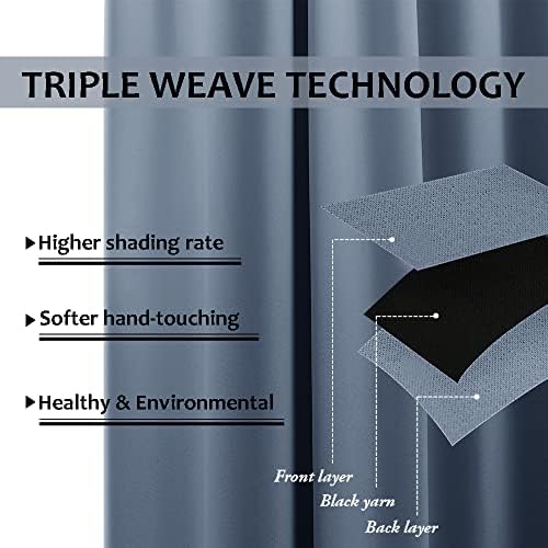 NICETOWN Outdoor Curtain for Patio Waterproof Extra Wide 84 inch, Sun Blocking - Image 5