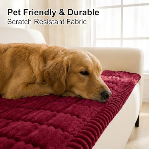 Smiry Couch Cover for Dogs, Non Slip Washable Sofa Protector for Pets - Image 4